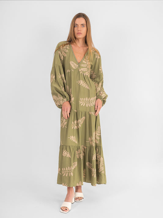 Robe brodée fleurs