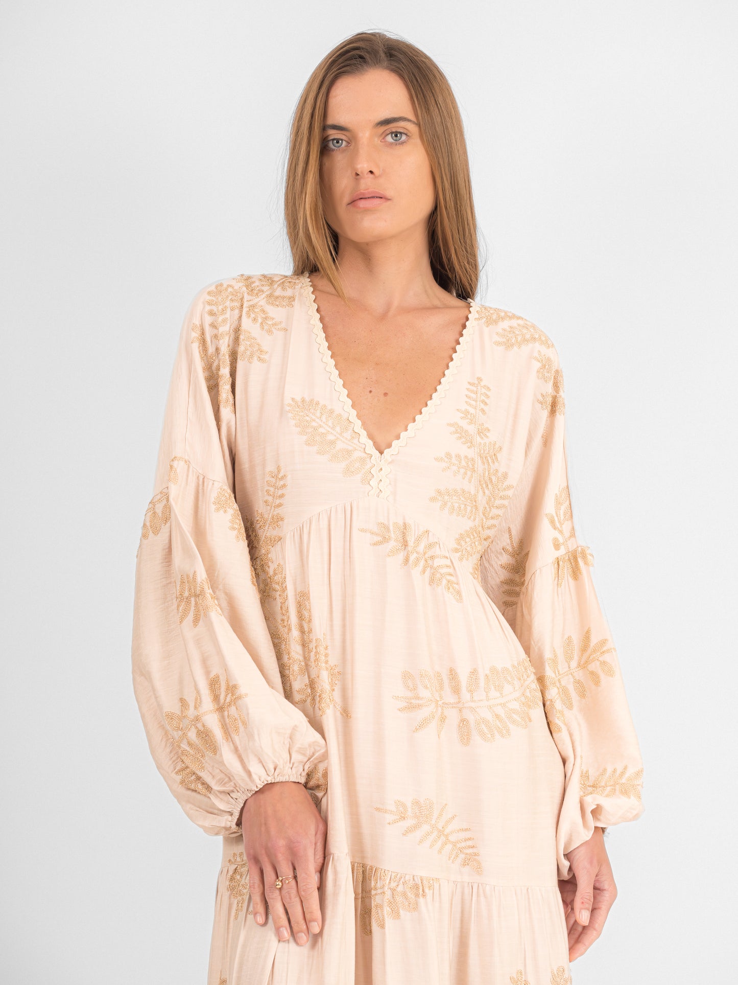 Robe brodée fleurs