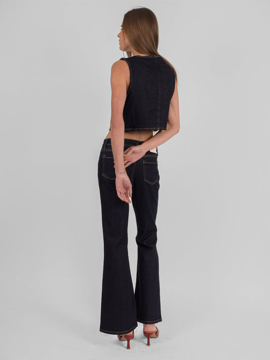 Jean denim strech flare