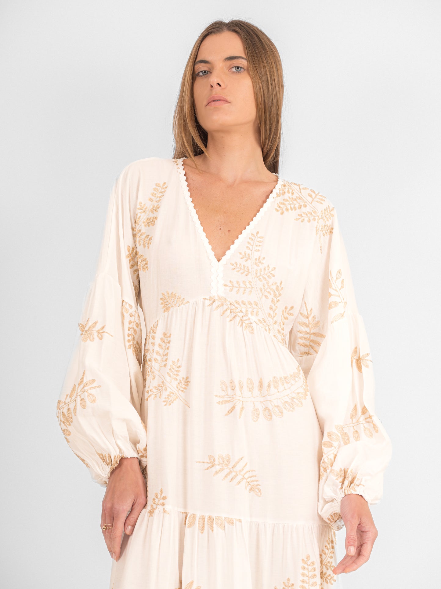 Robe brodée fleurs